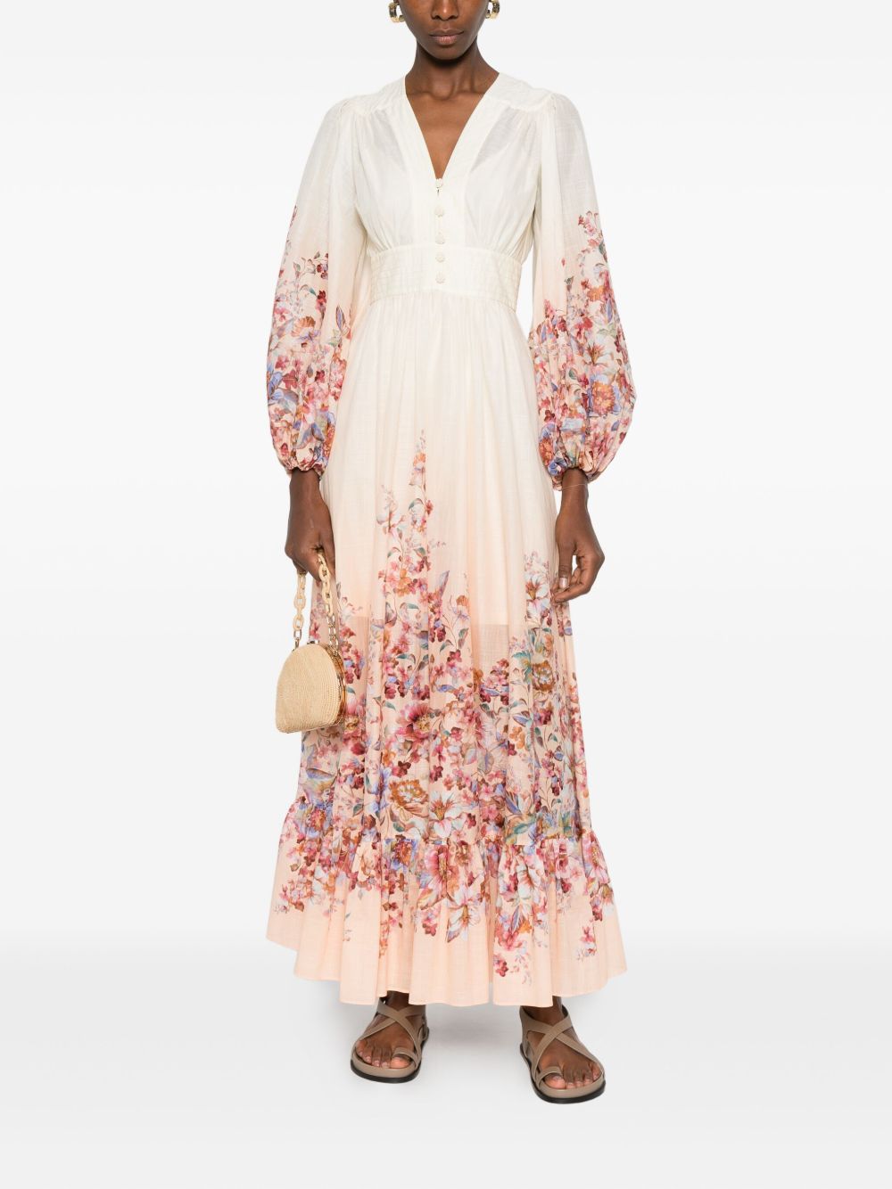 Zimmermann Zimmermann V-neck Awaken cotton maxi dress