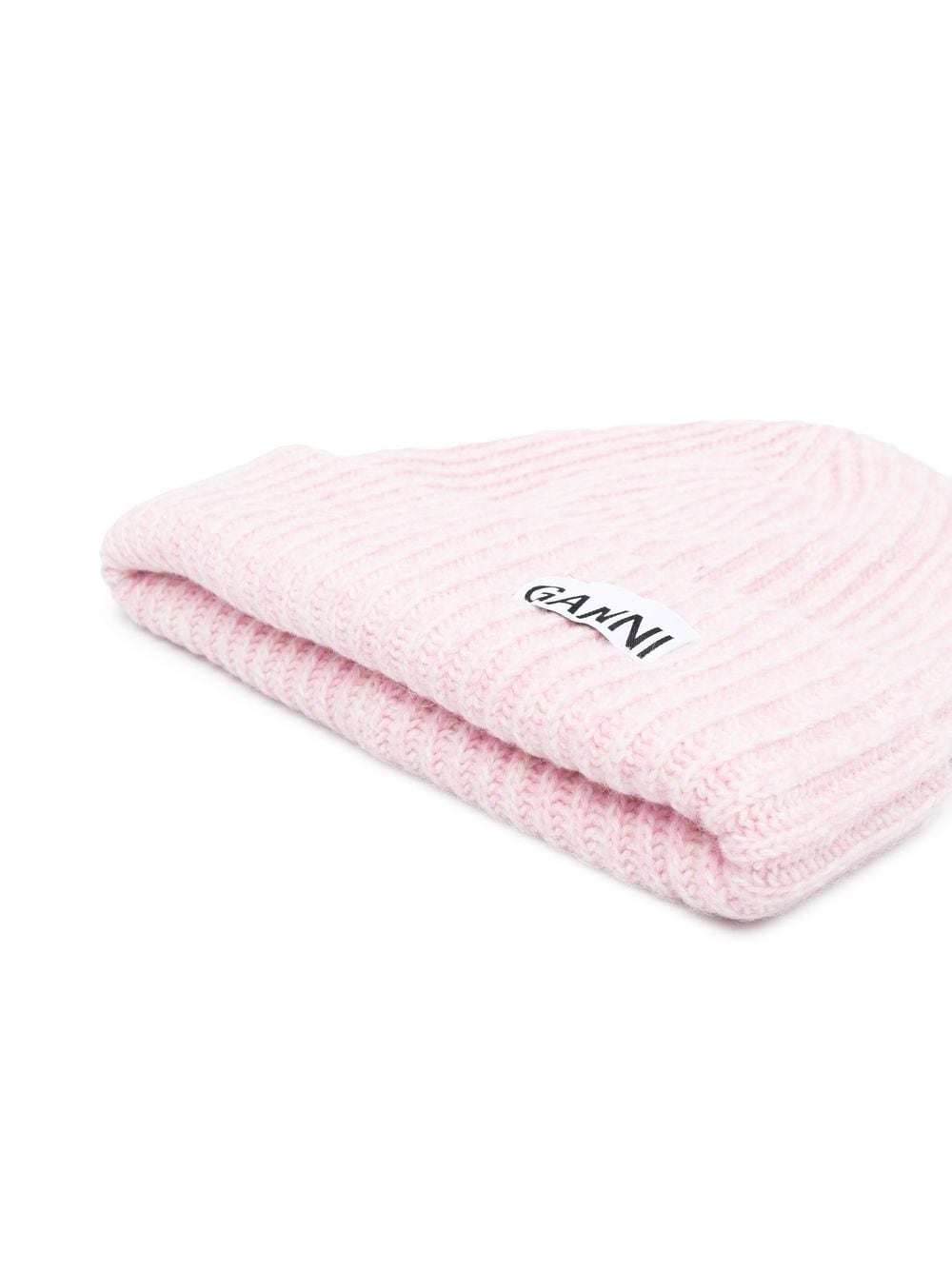 Ganni Ganni Wool Ribbed Knit Hat