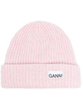 Ganni Ganni Wool Ribbed Knit Hat