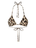 Dolce & Gabbana Dolce & Gabbana-leopard-print triangle bikini top.