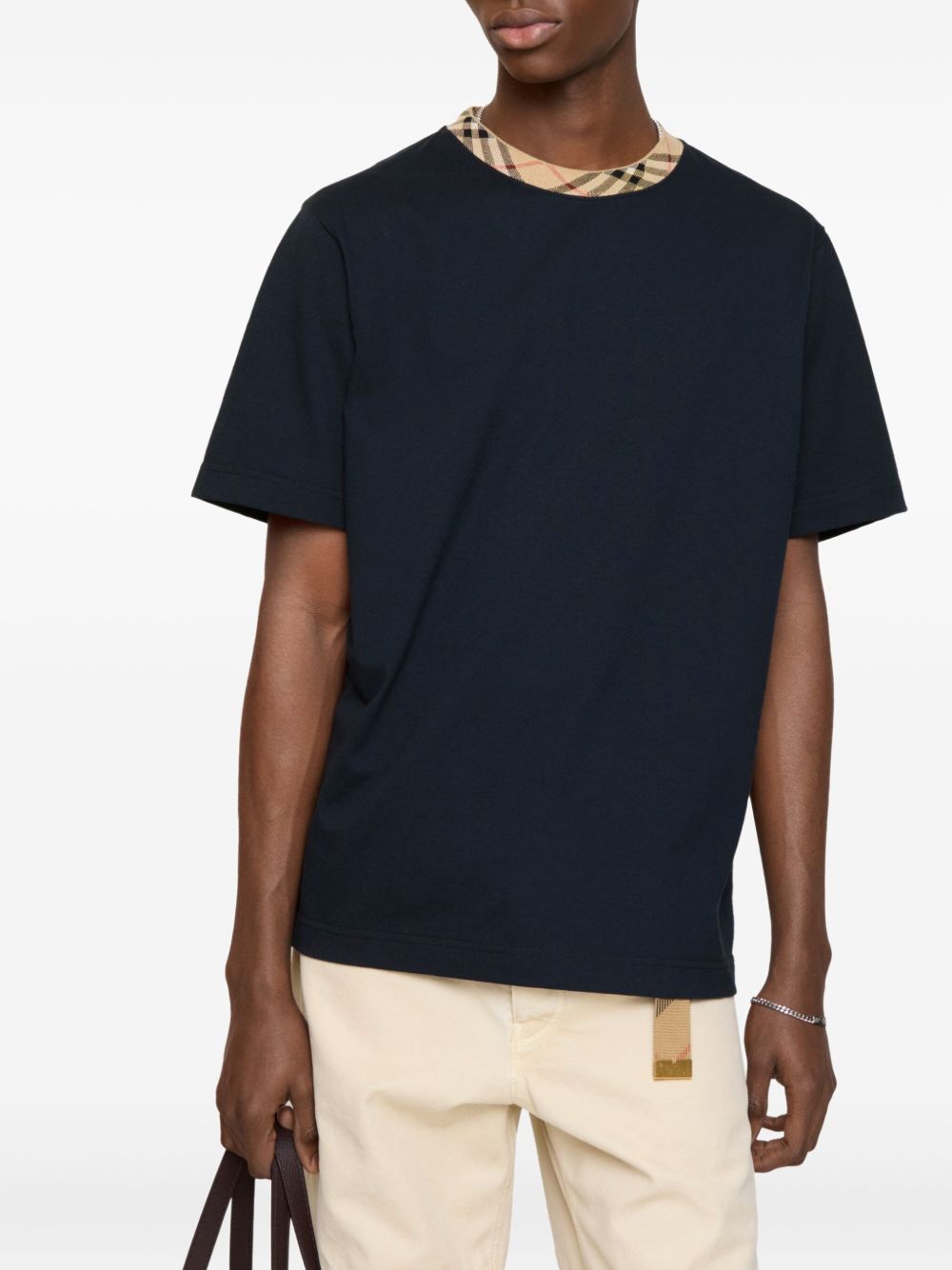 Burberry Burberry Check motif cotton t-shirt