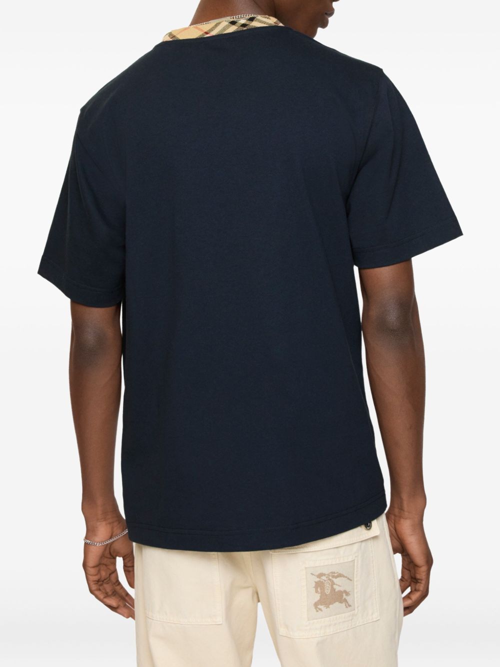 Burberry Burberry Check motif cotton t-shirt