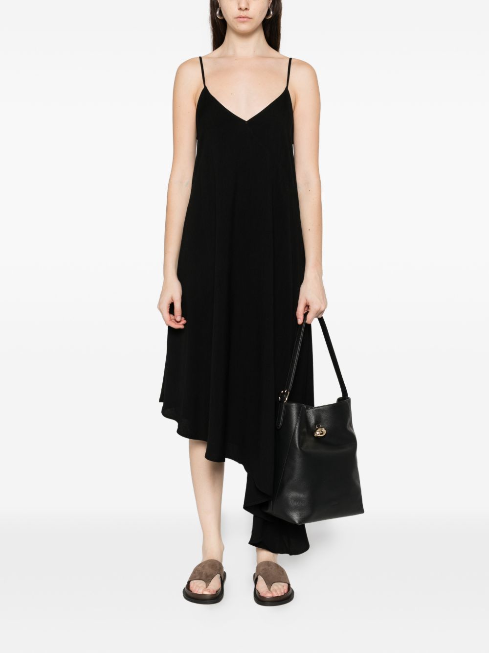 HERSKIND Herskind V-neck Sullivan asymmetric dress