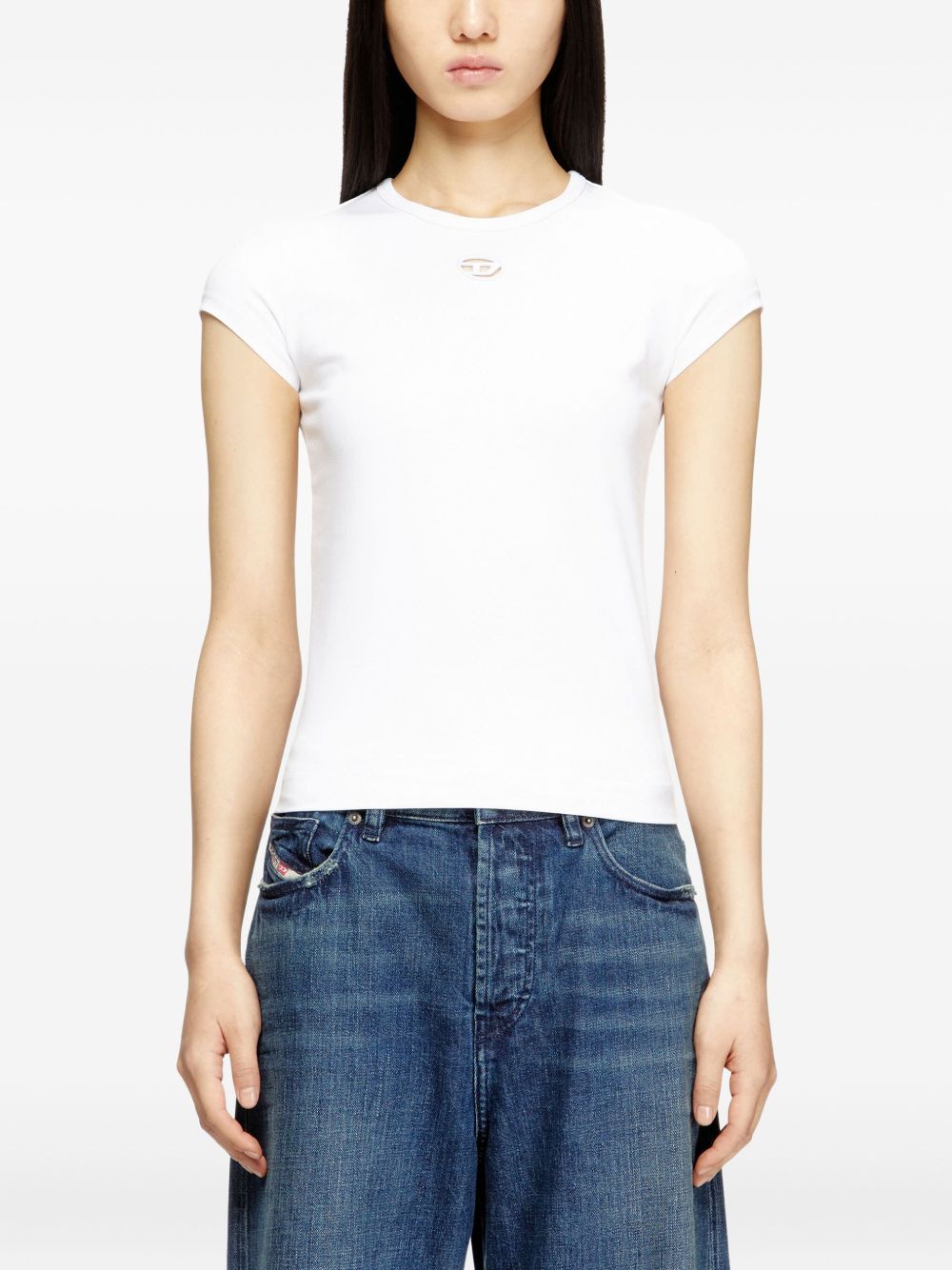 Diesel Diesel T-Angie logo-embroidery T-shirt