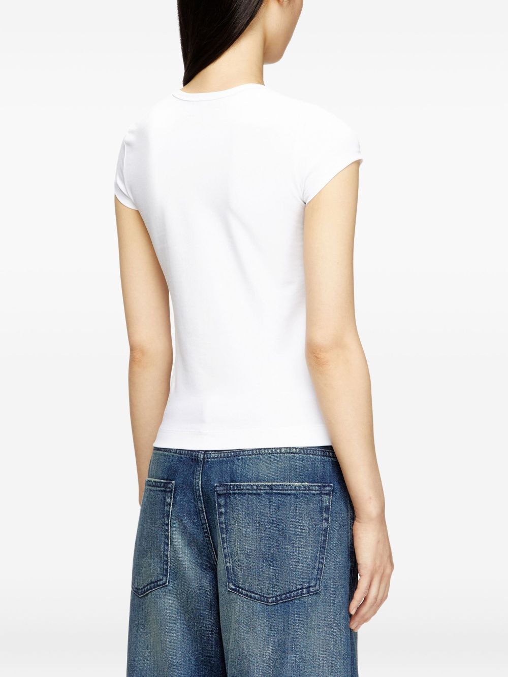 Diesel Diesel T-Angie logo-embroidery T-shirt