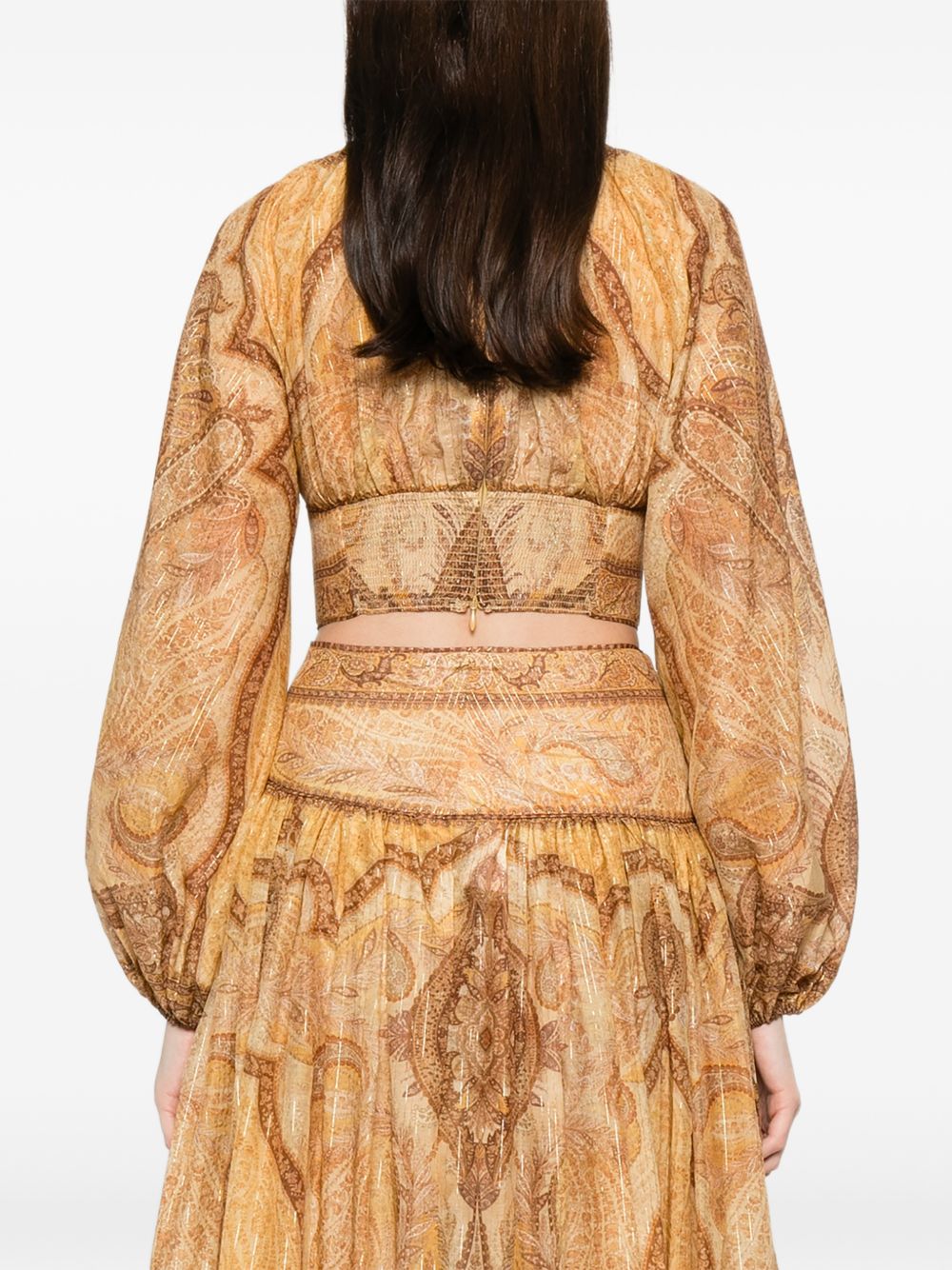 Zimmermann Zimmermann Wanderlust cotton and silk top