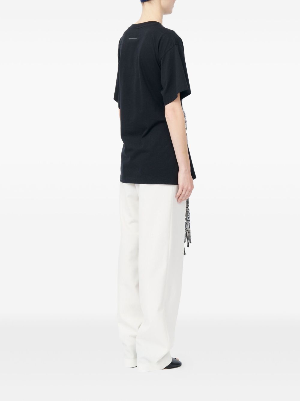 MM6 Maison Margiela MM6 Maison Margiela Gloves-detail cotton t-shirt