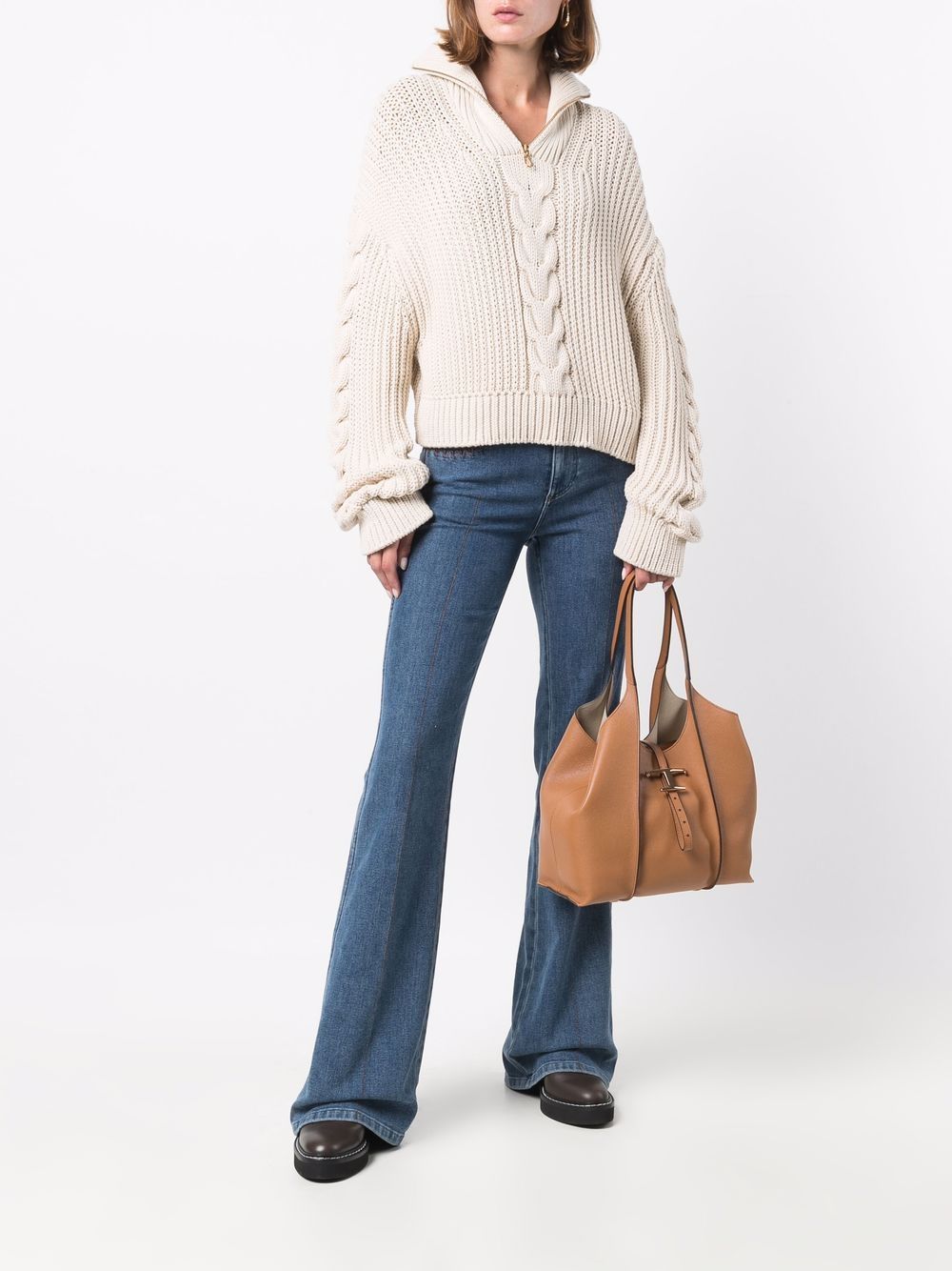 Tod'S Tod'S T Timeless Shopping Bag In Leather Small