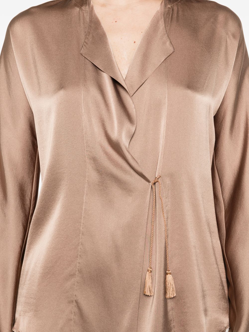 Forte Forte Forte Forte V-neck Silk satin shirt