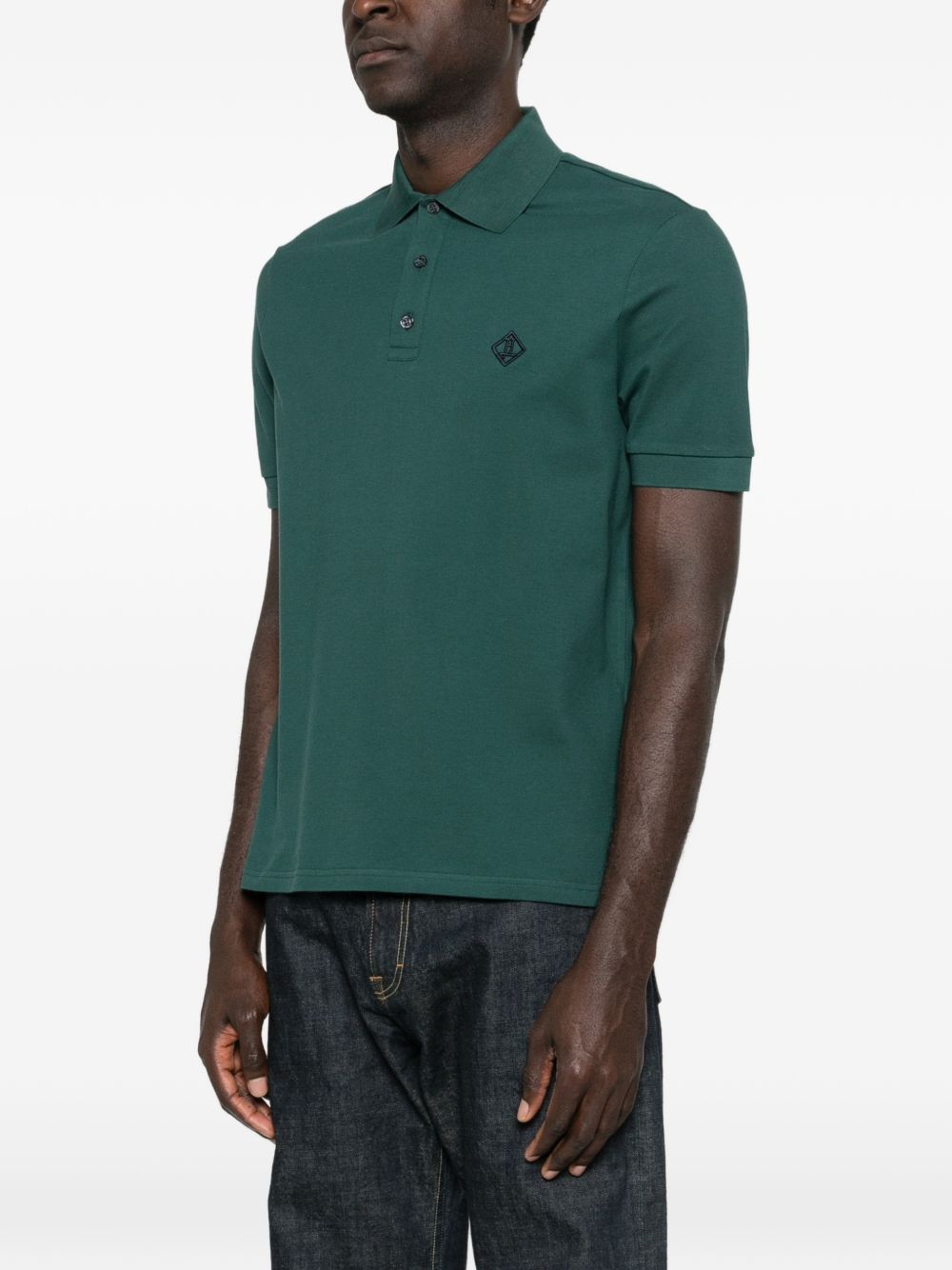 HERNO Herno Logo cotton polo shirt
