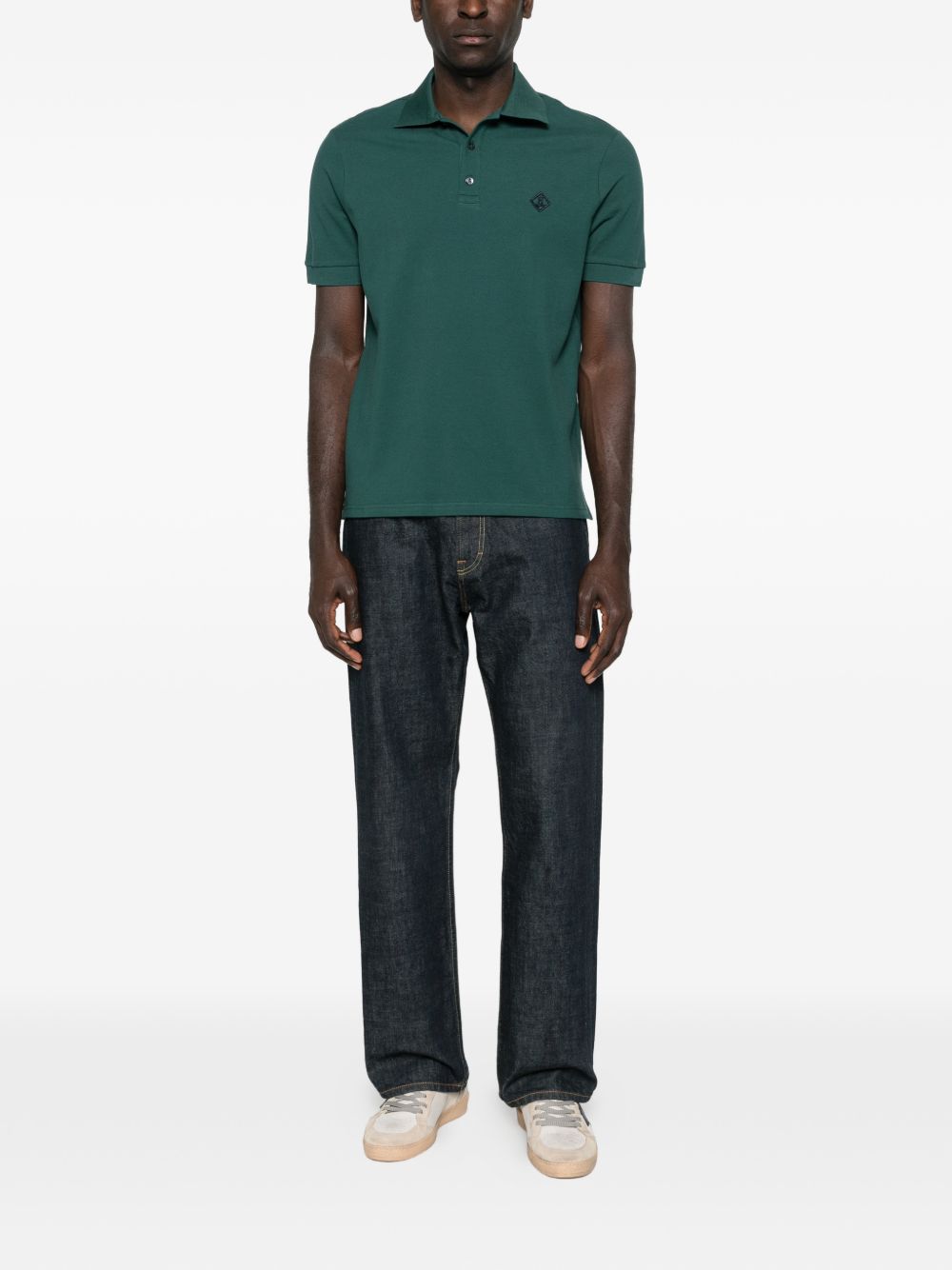 HERNO Herno Logo cotton polo shirt