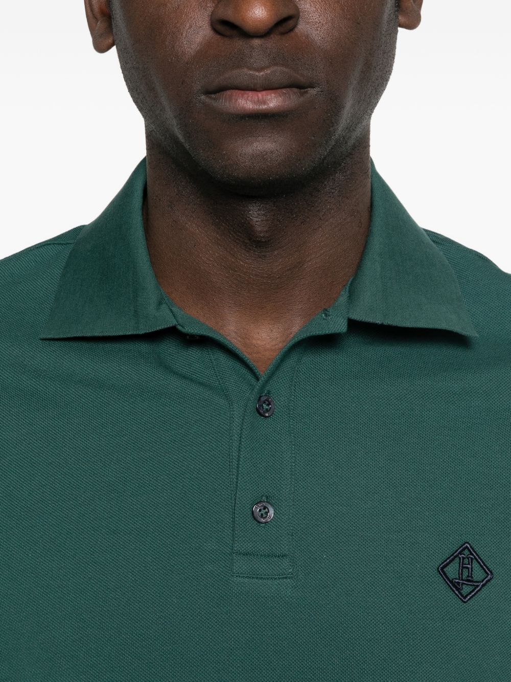 HERNO Herno Logo cotton polo shirt
