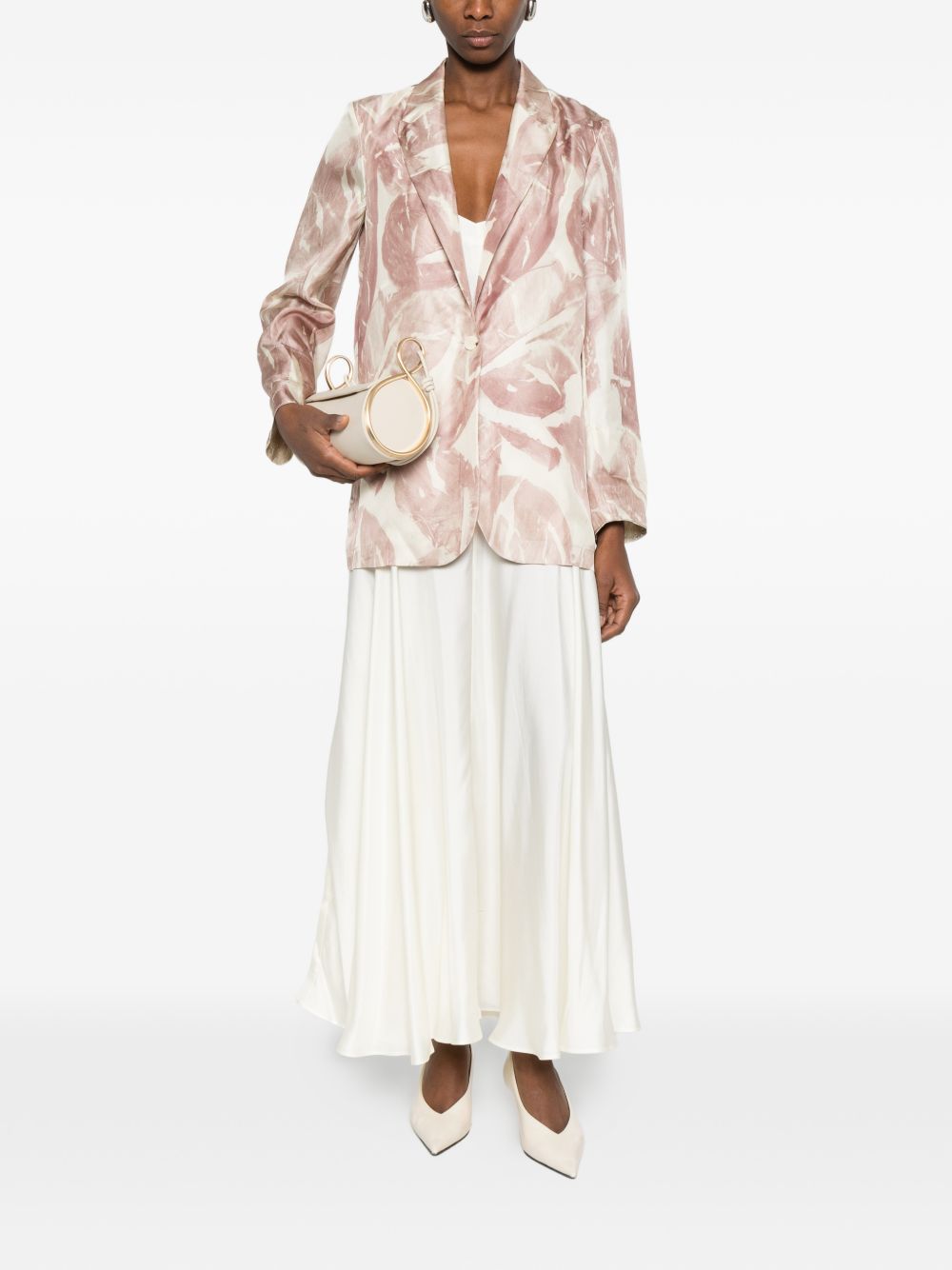 Alysi Alysi Printed single-breasted jacket