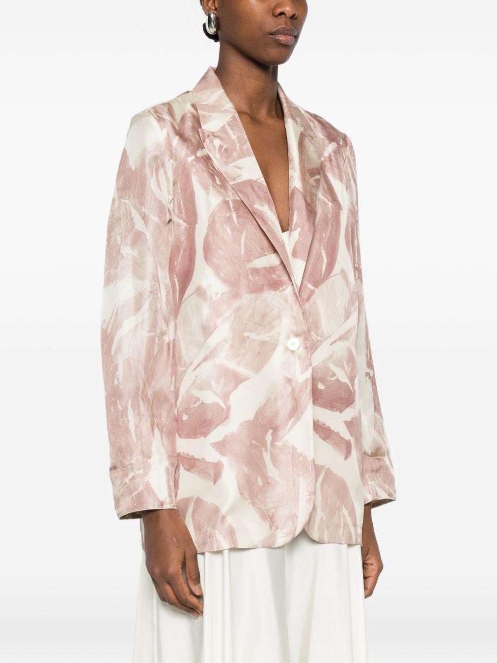 Alysi Alysi Printed single-breasted jacket