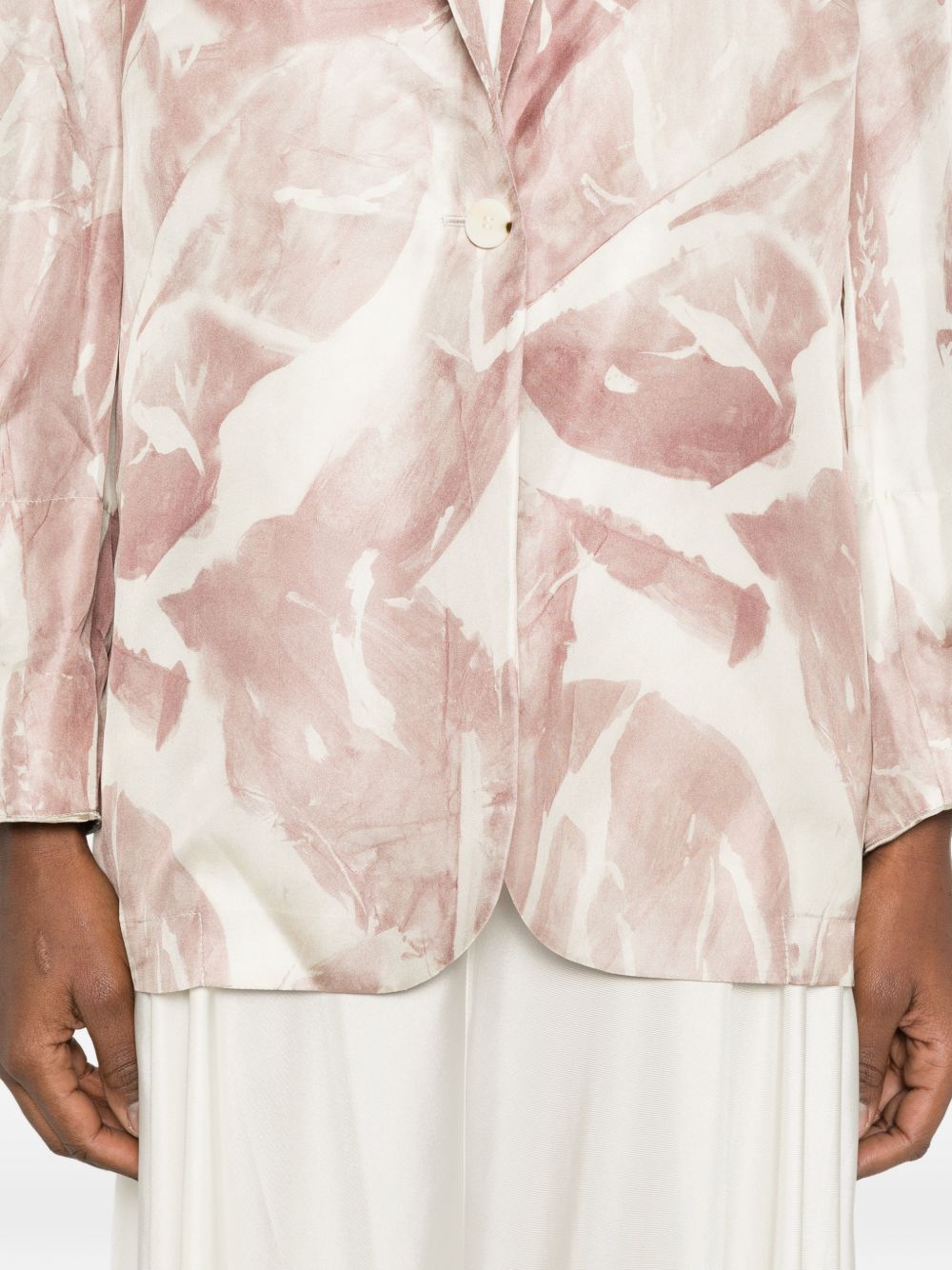 Alysi Alysi Printed single-breasted jacket