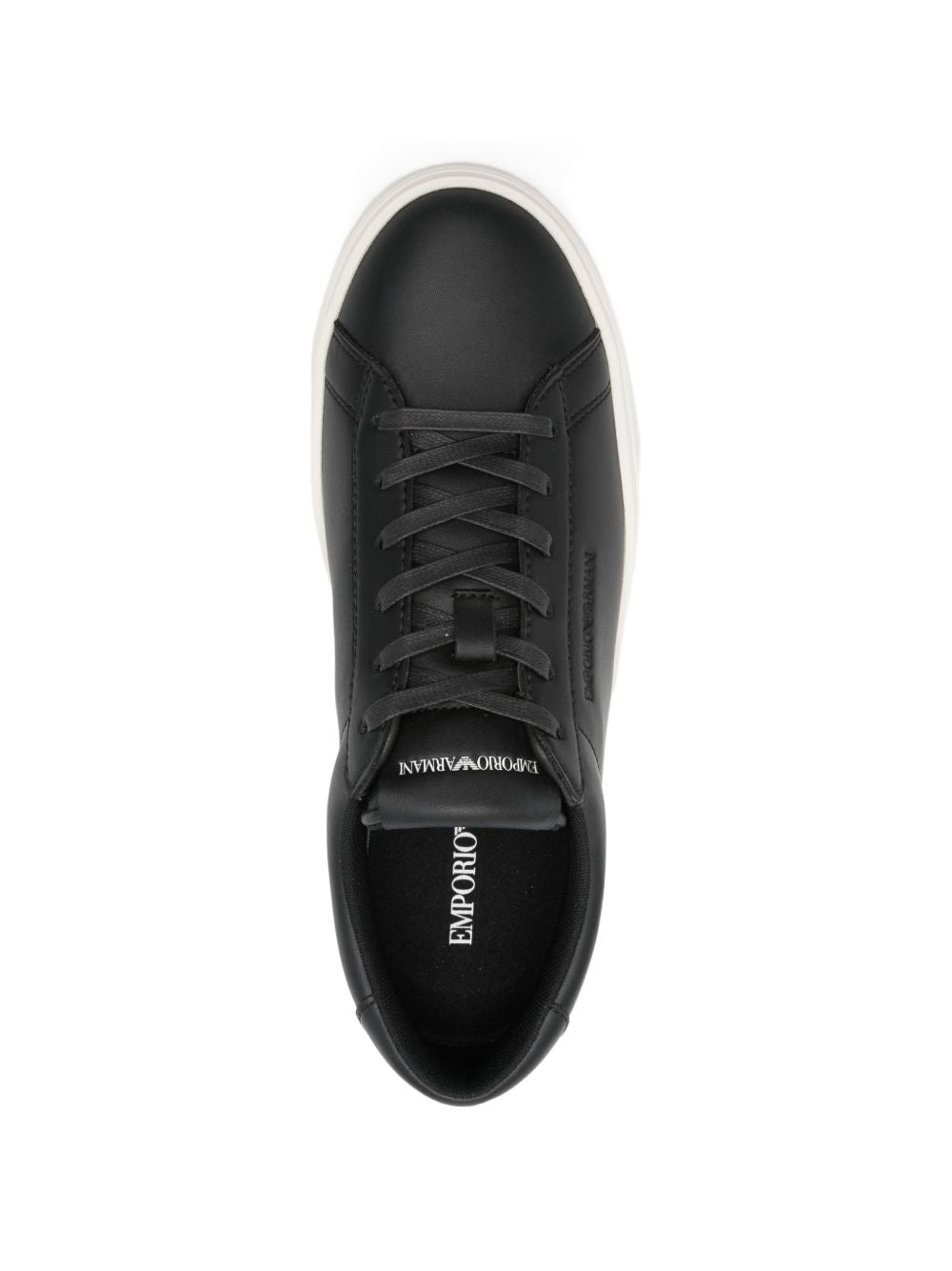 Emporio Armani Emporio Armani leather lace-up sneakers
