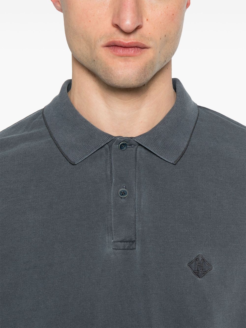 HERNO Herno Logo cotton polo shirt