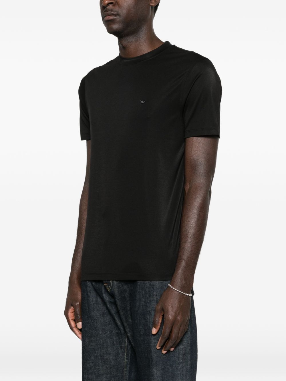 Emporio Armani Emporio Armani Modal and silk blend t-shirt