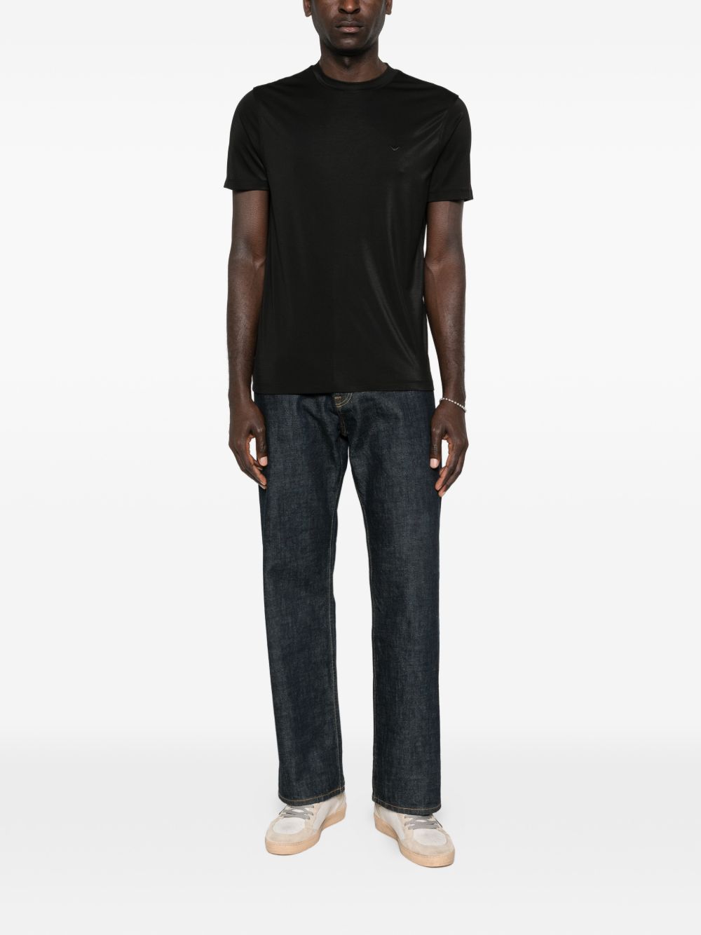 Emporio Armani Emporio Armani Modal and silk blend t-shirt