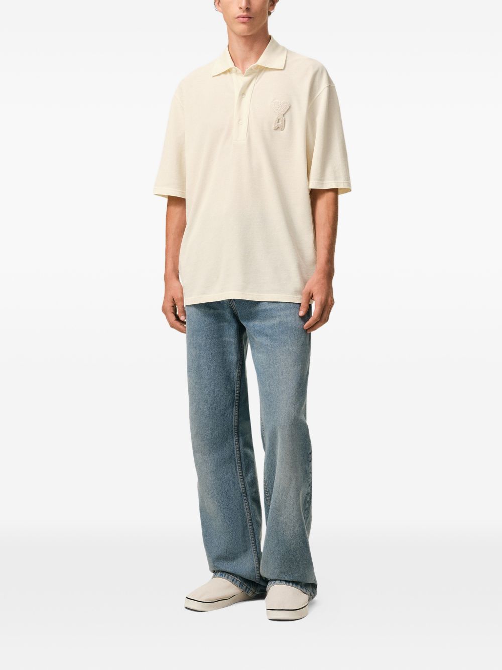 Ami Paris Ami Paris Ami De Coeur cotton polo shirt