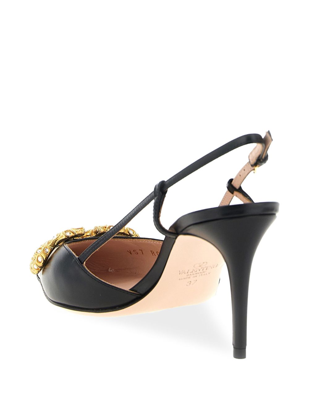 Valentino Garavani Valentino Garavani Vlogo Signature Slingback Décolleté In 80mm