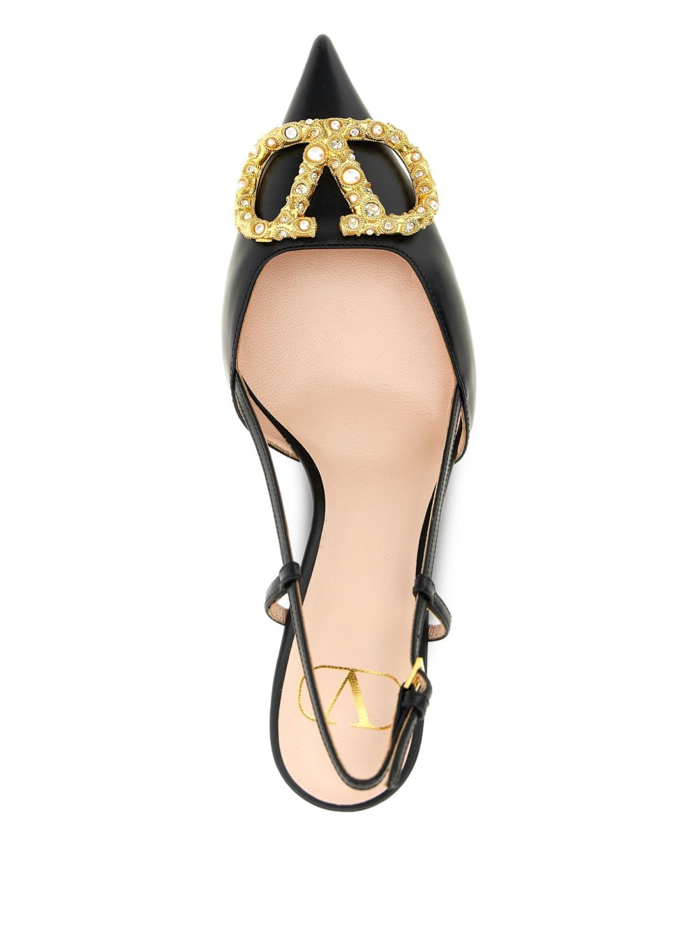 Valentino Garavani Valentino Garavani Vlogo Signature Slingback Décolleté In 80mm