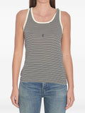 Saint Laurent Saint Laurent Striped cotton tank top