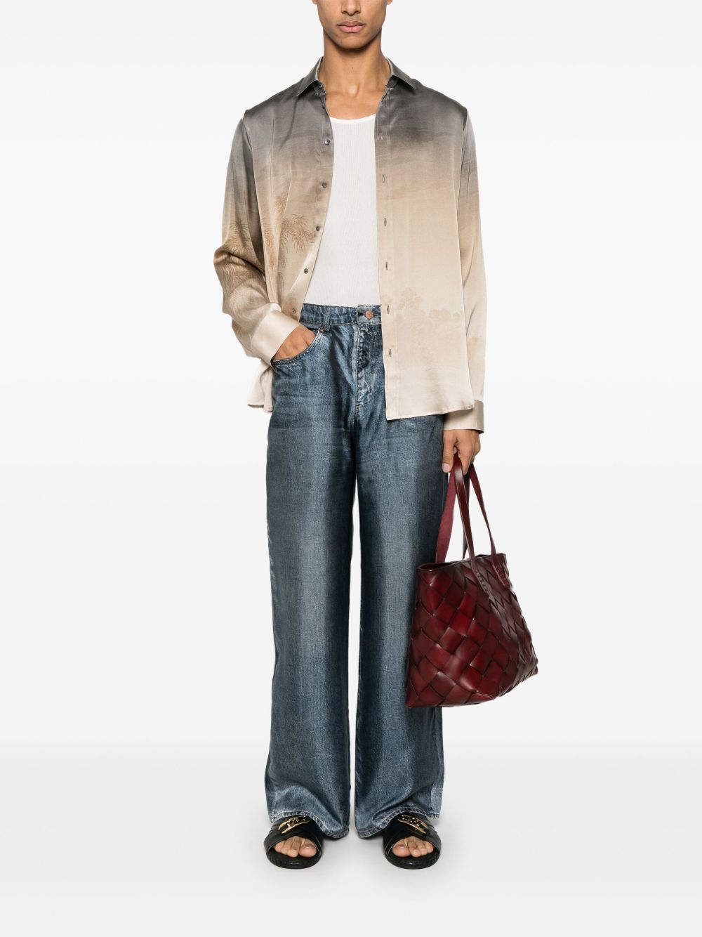 Pierre Louis Mascia Pierre Louis Mascia Silk trousers