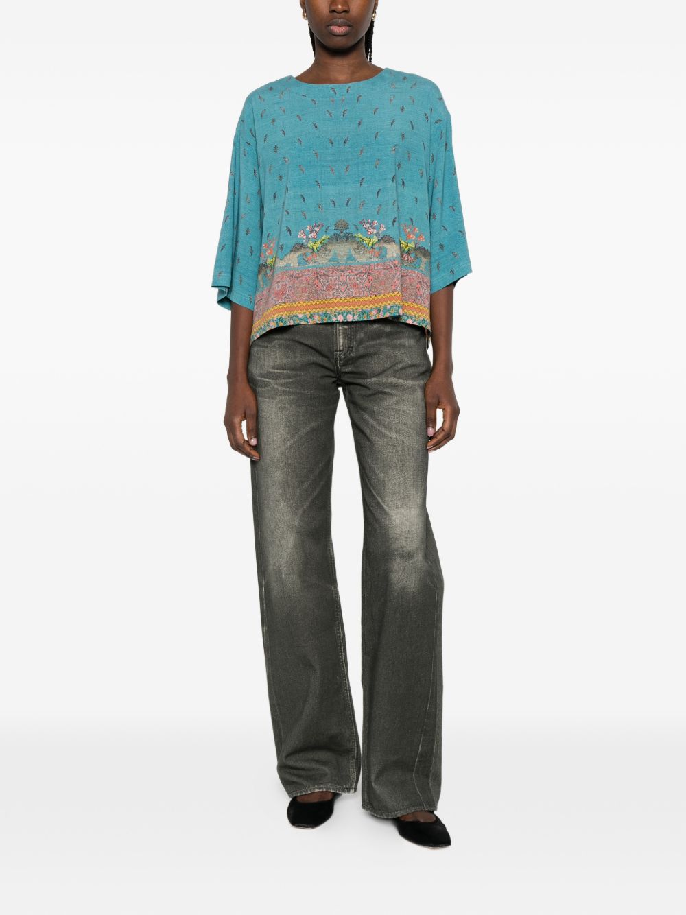 Pierre Louis Mascia Pierre Louis Mascia Printed silk blouse