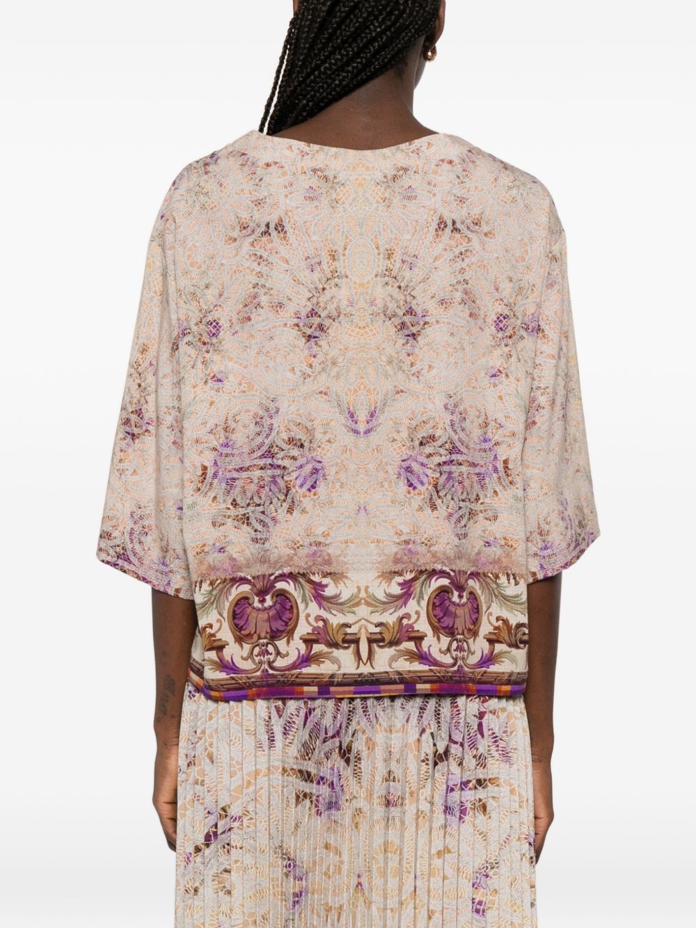 Pierre Louis Mascia Pierre Louis Mascia Printed silk blouse