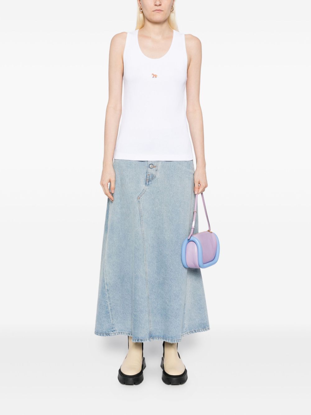 Maison Kitsuné Maison Kitsuné Maison KitsunÃ© Baby Fox cotton tank top