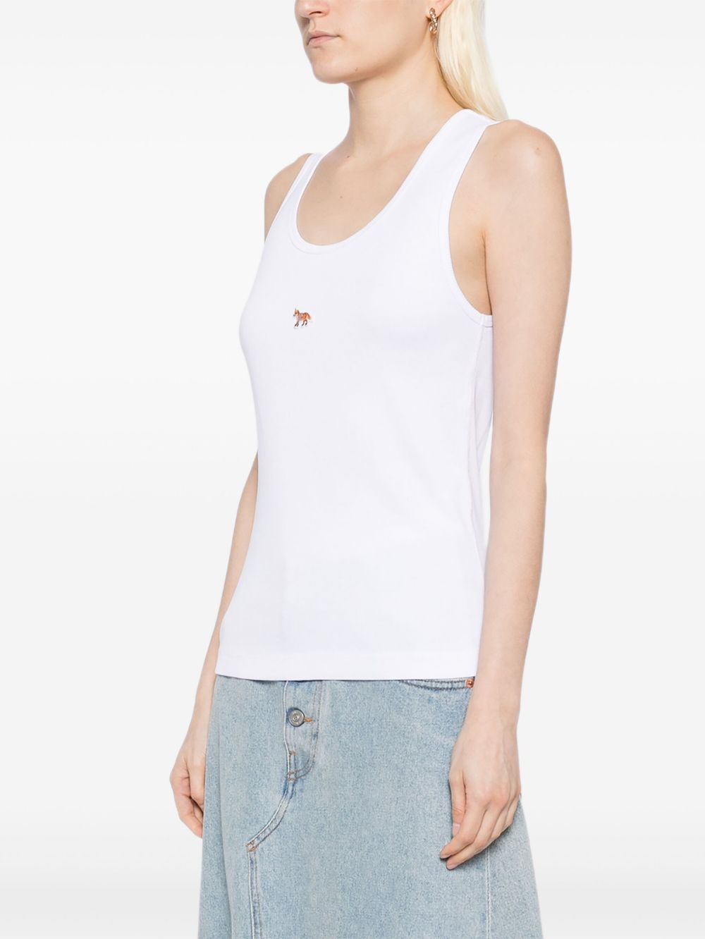 Maison Kitsuné Maison Kitsuné Maison KitsunÃ© Baby Fox cotton tank top