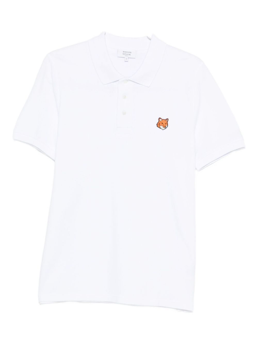Maison Kitsuné Maison Kitsuné Maison KitsunÃ© Fox Head cotton polo shirt