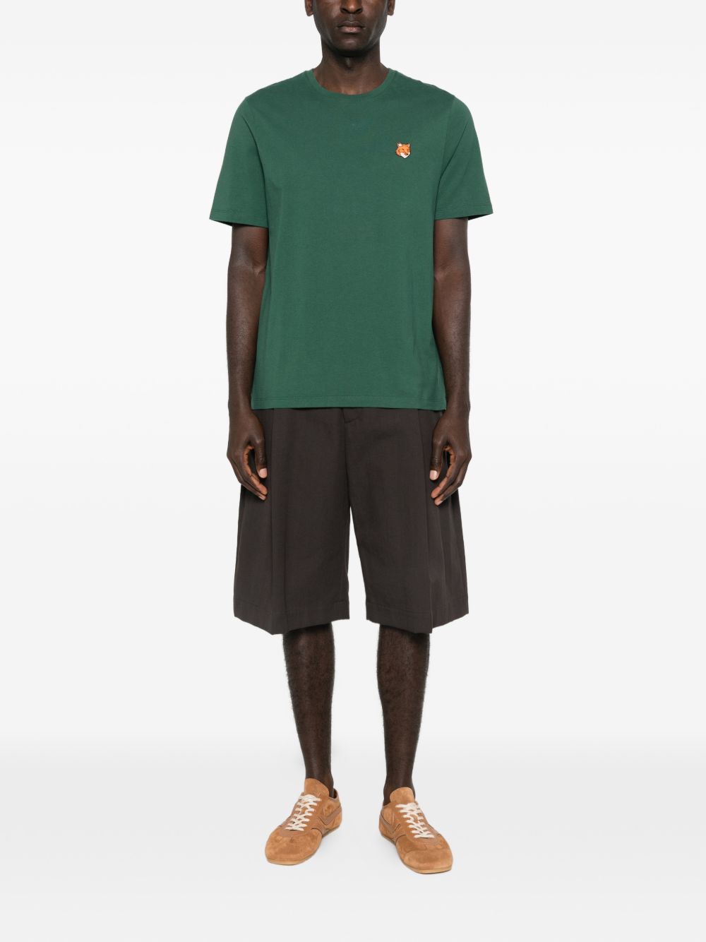 Maison Kitsuné Maison Kitsuné Fox motif round neck short sleeves