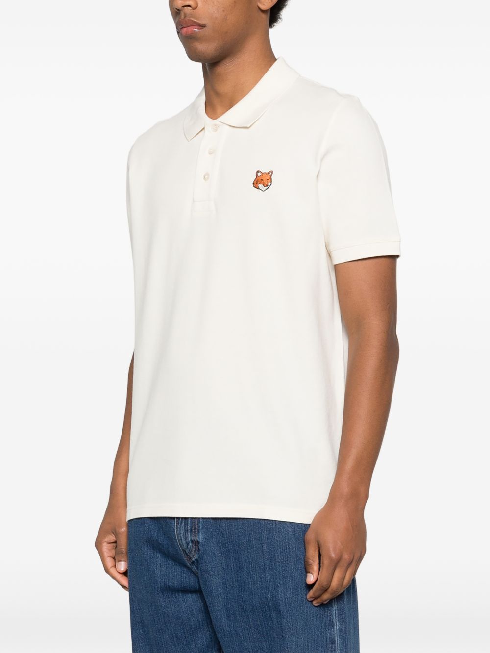 Maison Kitsuné Maison Kitsuné Fox Head cotton polo shirt