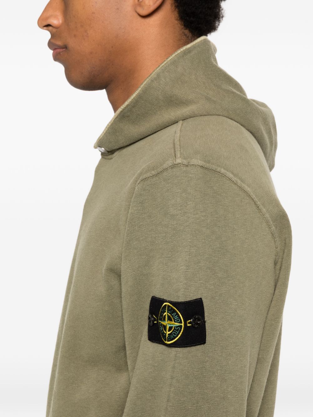 Stone Island Stone Island Logo cotton hoodie