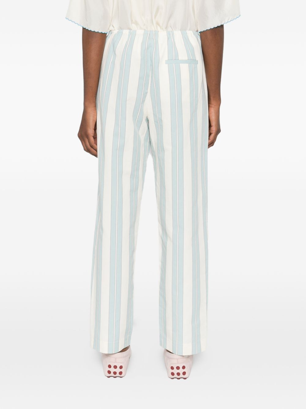 Forte Forte Forte Forte Striped drawstring trousers
