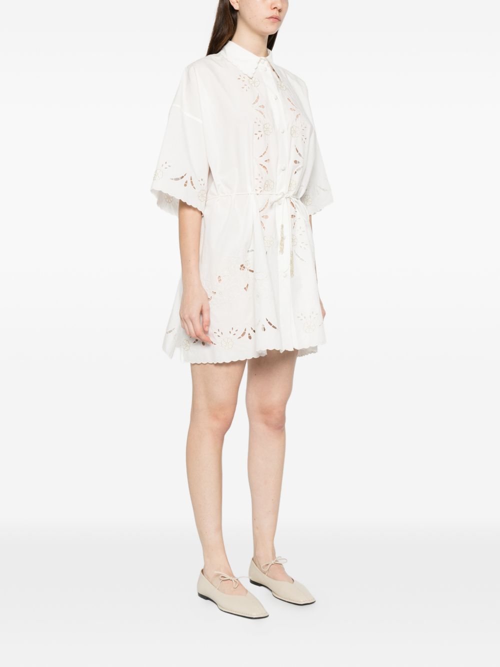 Forte Forte Forte Forte Embroidered cotton shirtdress