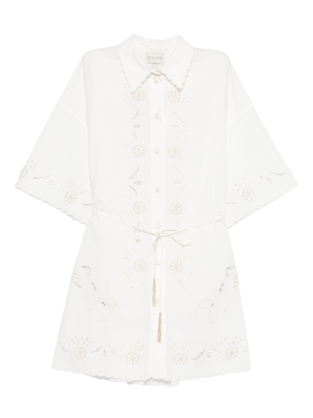 Forte Forte Forte Forte Embroidered cotton shirtdress