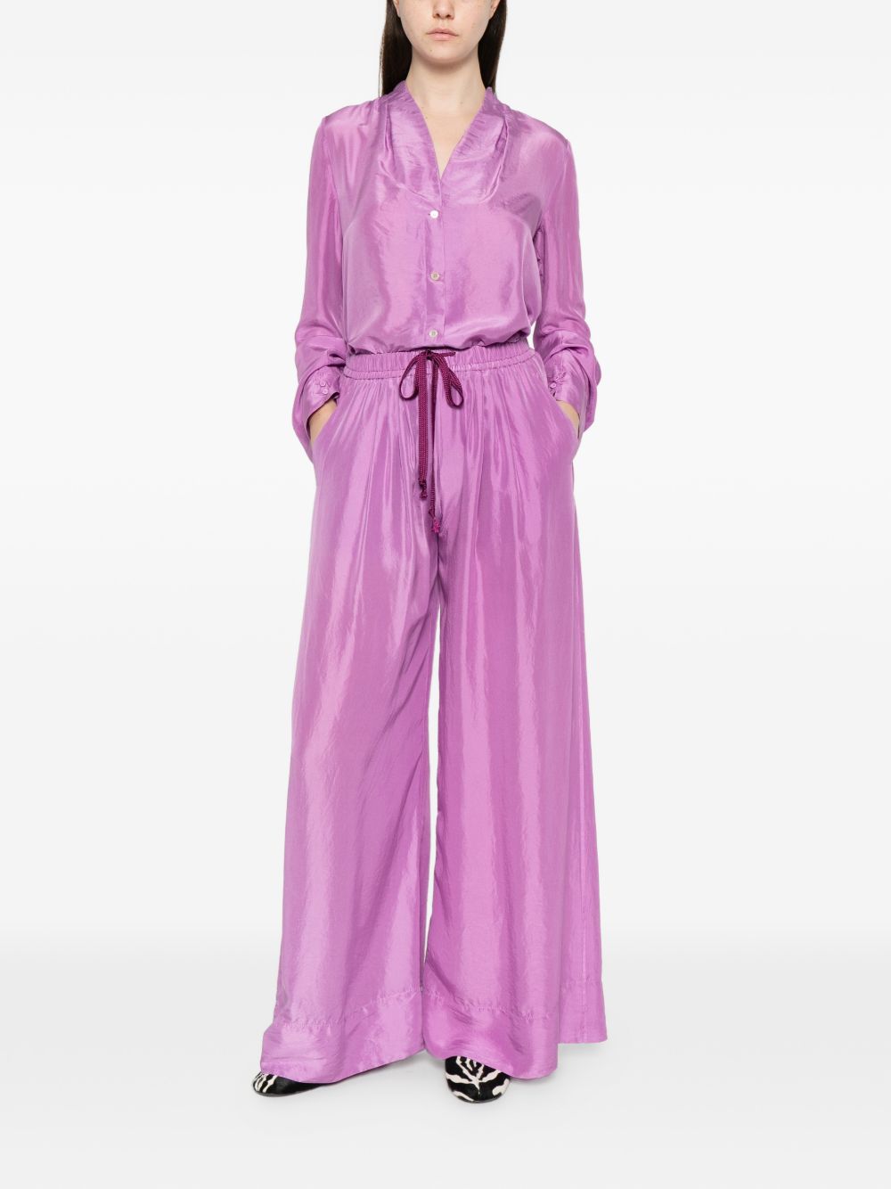 Forte Forte Forte Forte Silk drawstring trousers