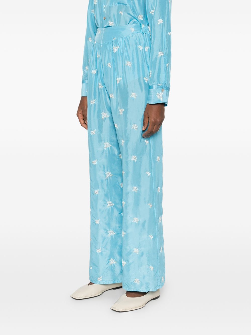 Forte Forte Forte Forte Embroidered silk trousers