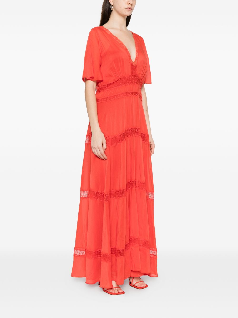 Forte Forte Forte Forte V-neck Cotton and silk v-necked dress