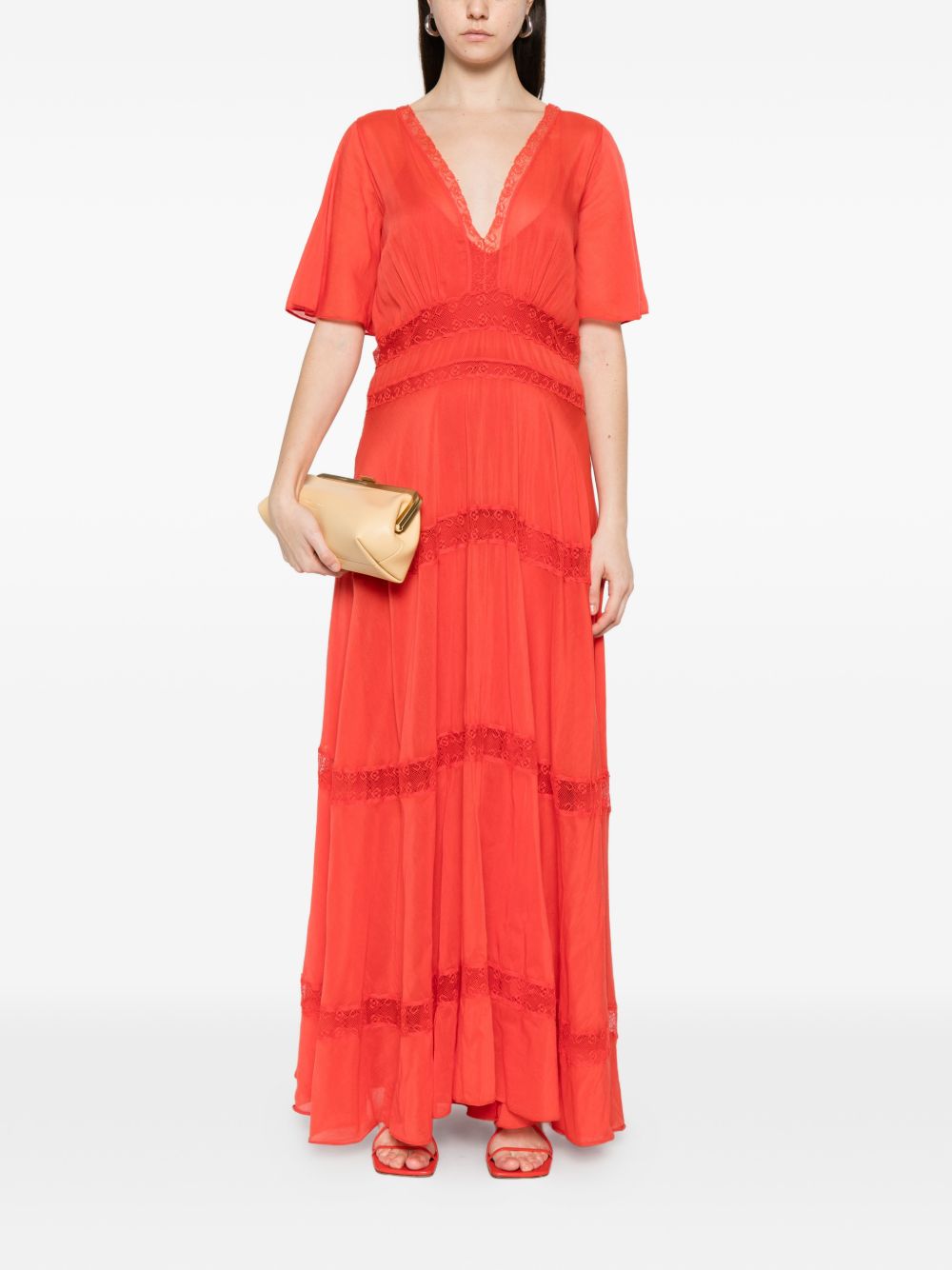 Forte Forte Forte Forte V-neck Cotton and silk v-necked dress