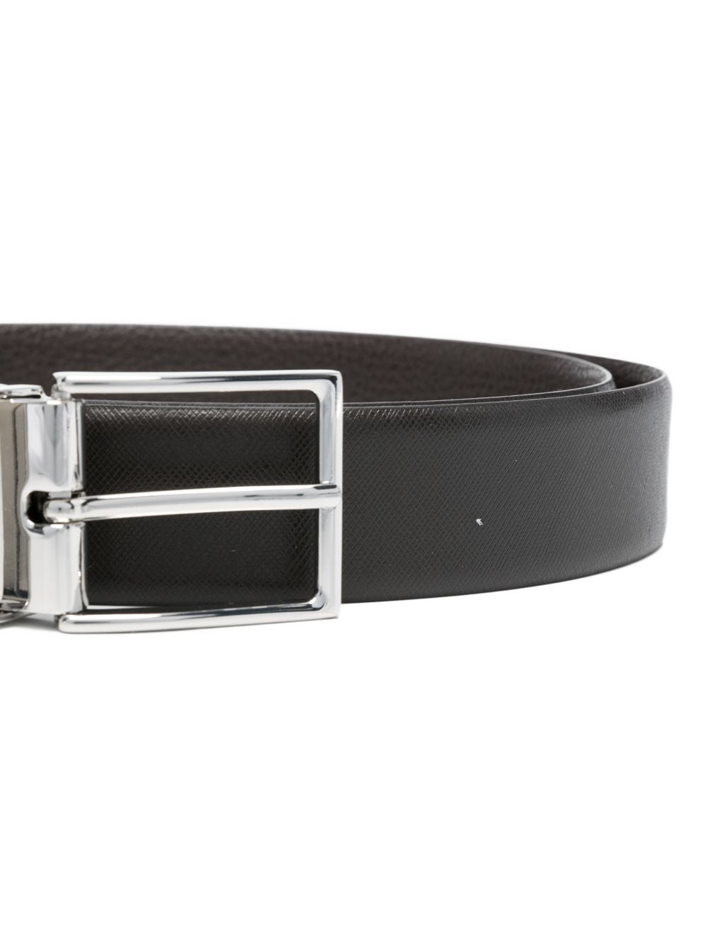 EMPORIO ARMANI EXCLUSIVE Emporio Armani Exclusive Reversible Saffiano Leather Belt