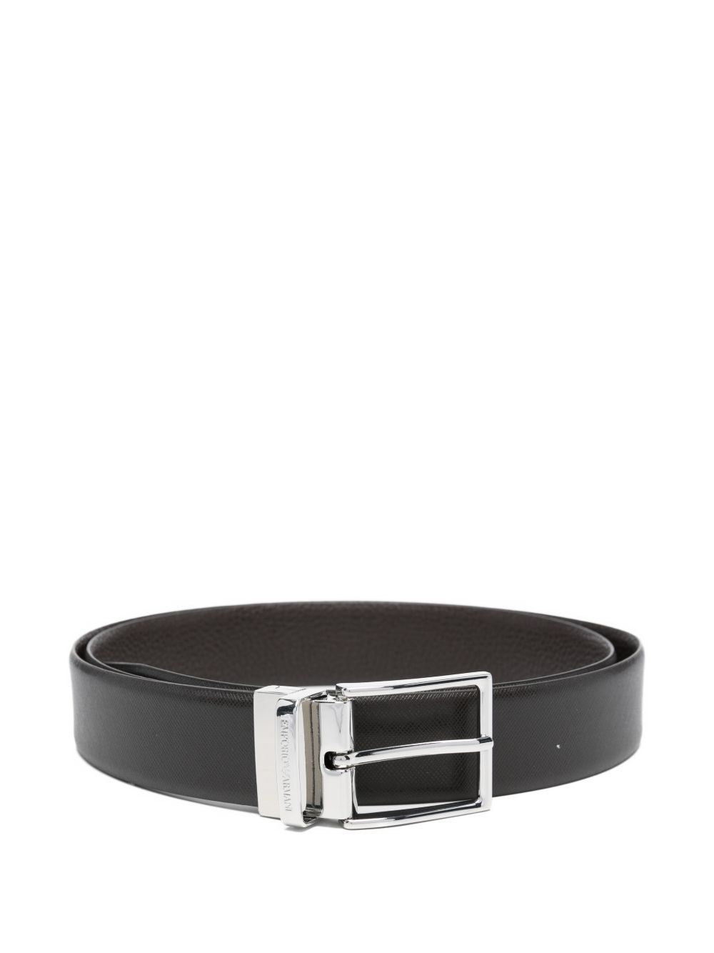 EMPORIO ARMANI EXCLUSIVE Emporio Armani Exclusive Reversible Saffiano Leather Belt
