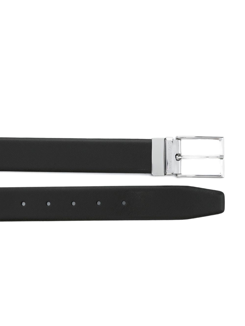 EMPORIO ARMANI EXCLUSIVE Emporio Armani Exclusive Reversible Saffiano Leather Belt