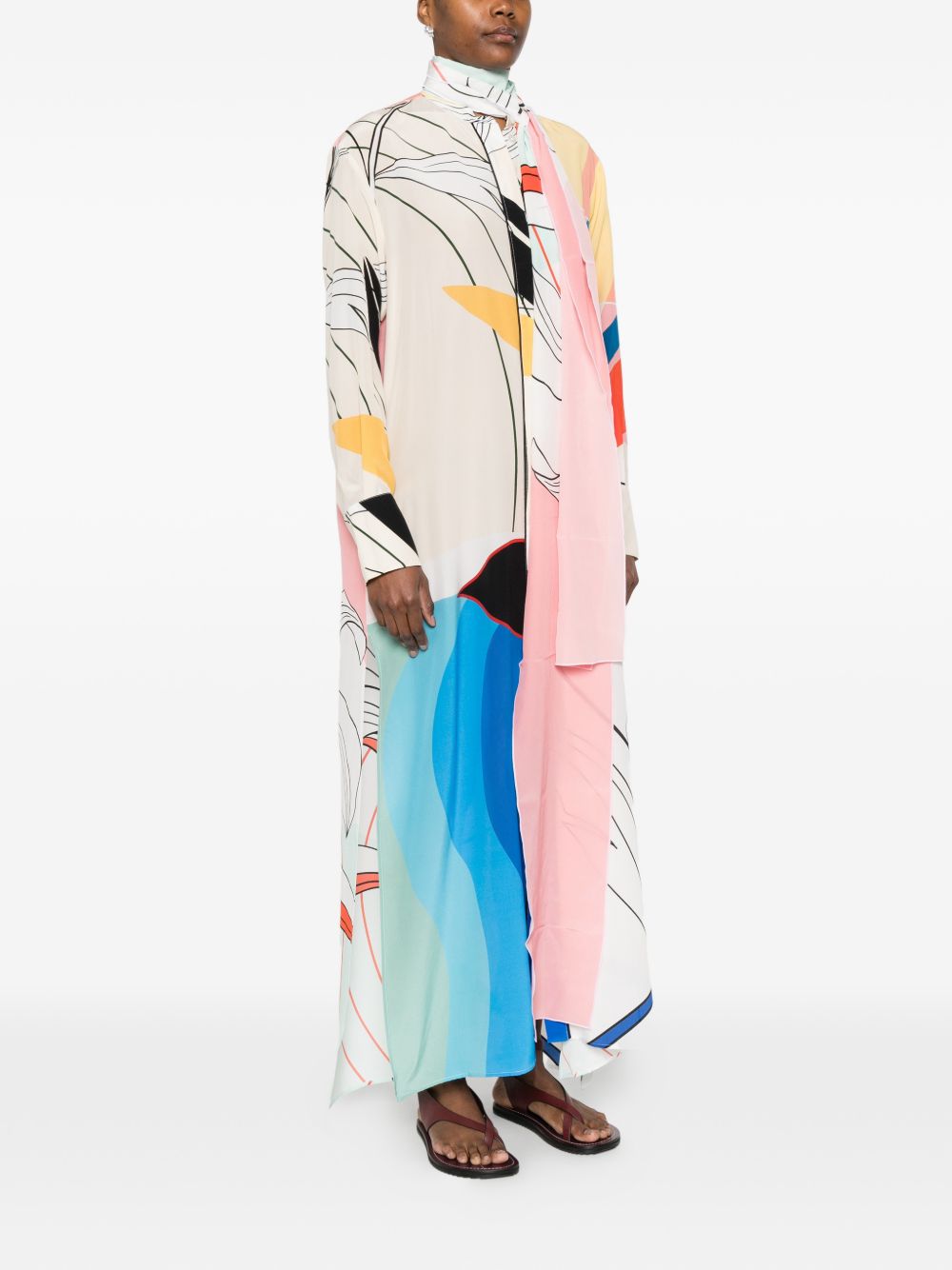 F.R.S . F.R.S . Printed silk dress