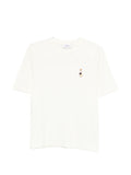 Maison Kitsuné Maison Kitsuné Dressed Fox embroidered cotton t-shirt