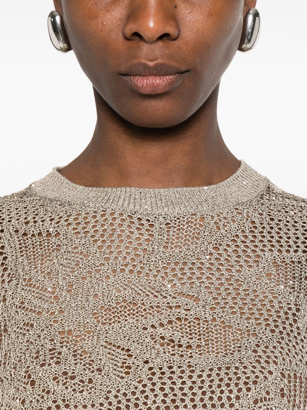 Fabiana Filippi Fabiana Filippi Openwork t-shirt