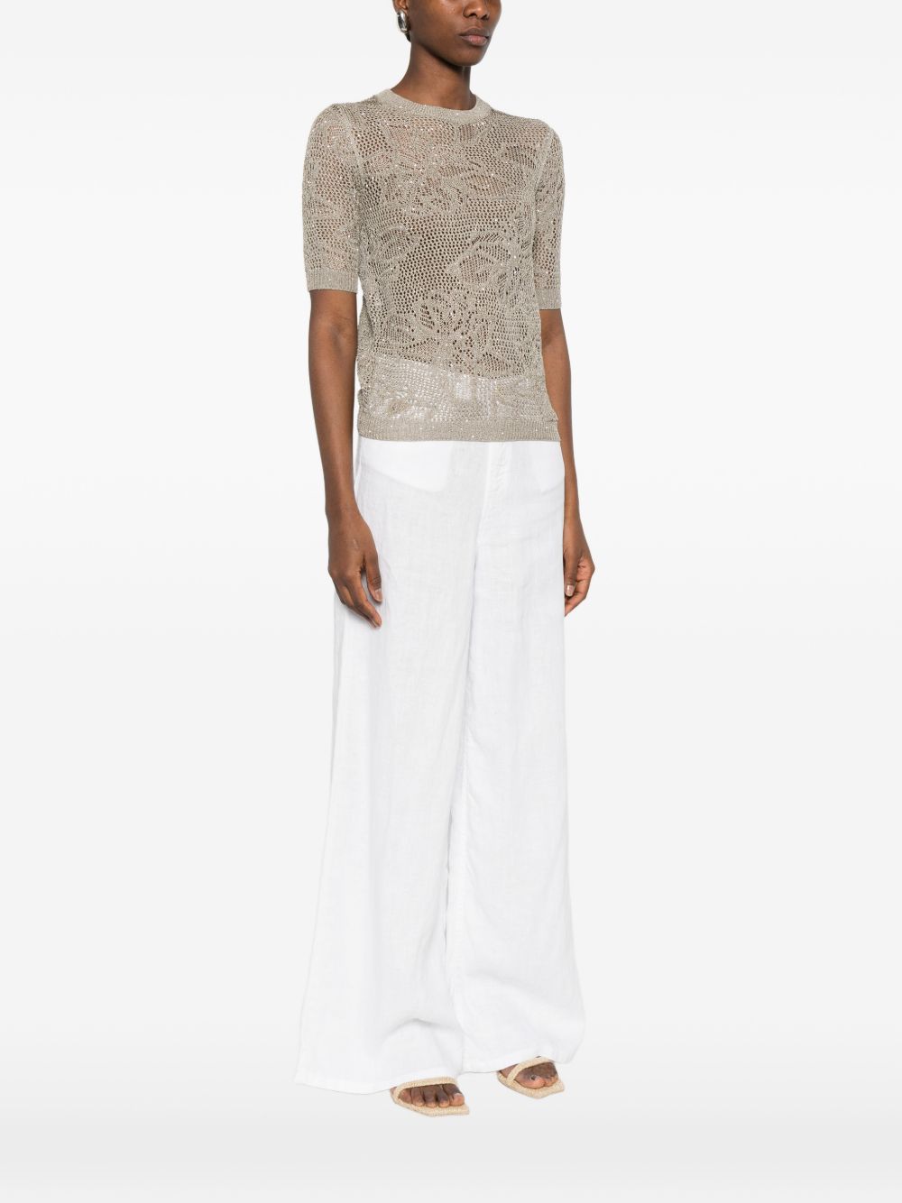 Fabiana Filippi Fabiana Filippi Openwork t-shirt